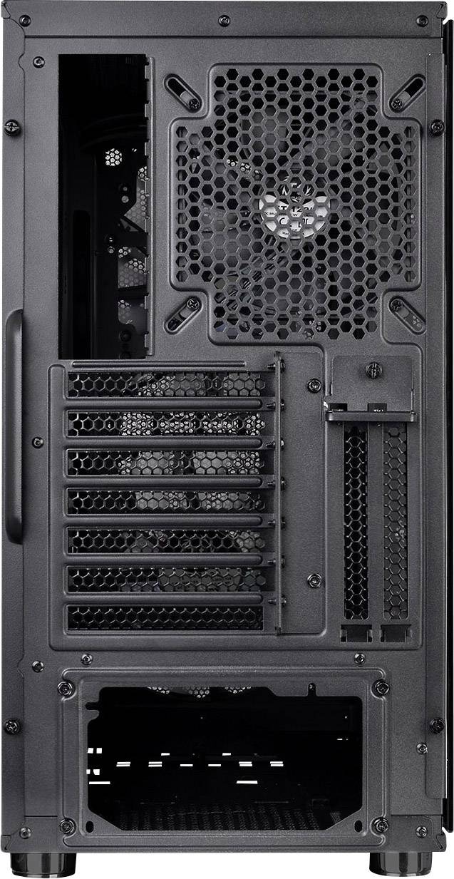 Thermaltake Commander C33 TG Midi tower PC casing, Game console casing Black 2 built-in LED fans, Built-in fan, LC compa-12