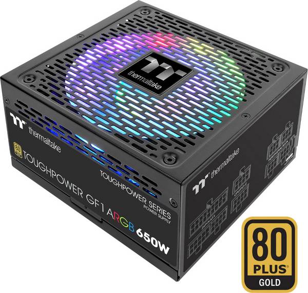 Thermaltake Toughpower GF1 ARGB PC power supply unit 650 W ATX 80 PLUS Gold