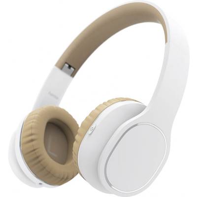 Hama Touch   On-ear headphones Bluetooth® (1075101), Corded (1075100)  White  Headset, Volume control, Touch control, Fo