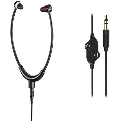Image of Thomson HED4408 Steto TV In-ear headphones Corded (1075100) Black Volume control