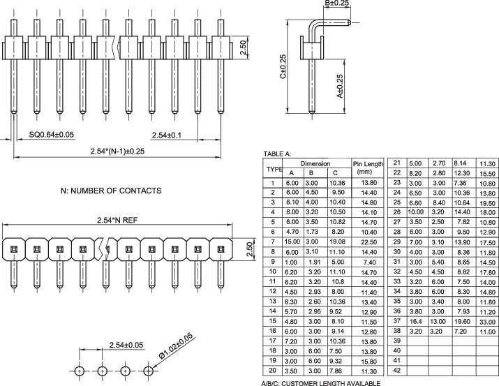 TRU COMPONENTS TC-8596912 Pin strip (standard) No. of rows: 1 Pins per row: 9 1 pc(s)-2