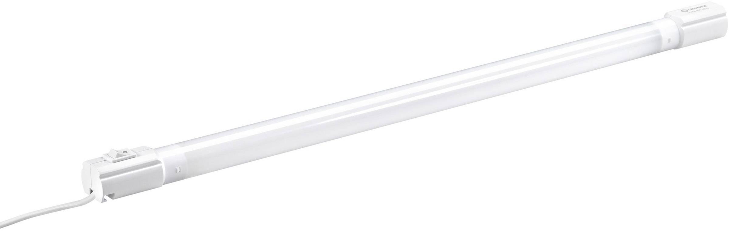 White LED tube with cable connection, suitable for indoor lighting.