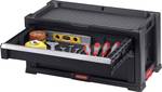 Keter tool box with 2 drawers, black