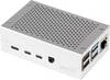 Joy-it rb-alucasep4+01 SBC housing Compatible with (development kits): Raspberry Pi® Silver