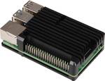 GeeekPi Raspberry Pi 4 Enclosure, Raspberry Pi CNC Armor Case with Passive Cooling/Heat Sink for Raspberry Pi 4B(Black)