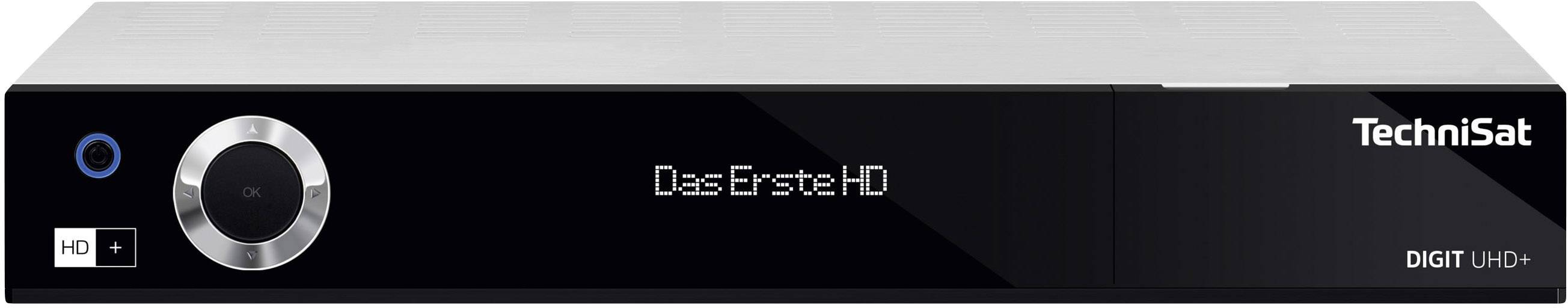 TechniSat Digit UHD+ DVB-S2/T2/C receiver combo Recording function, CI+ slot, Conax descrambler, Ethernet port, HD+ card included, Twin tuner No. of tuners: 2