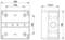 Technical drawing of a square device with dimensions: 180x120 mm. Shows front and side view with drill holes and details.