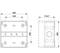Technical drawing of a rectangular component with dimensions: 180 x 120 mm, side connection of 110.7 mm.