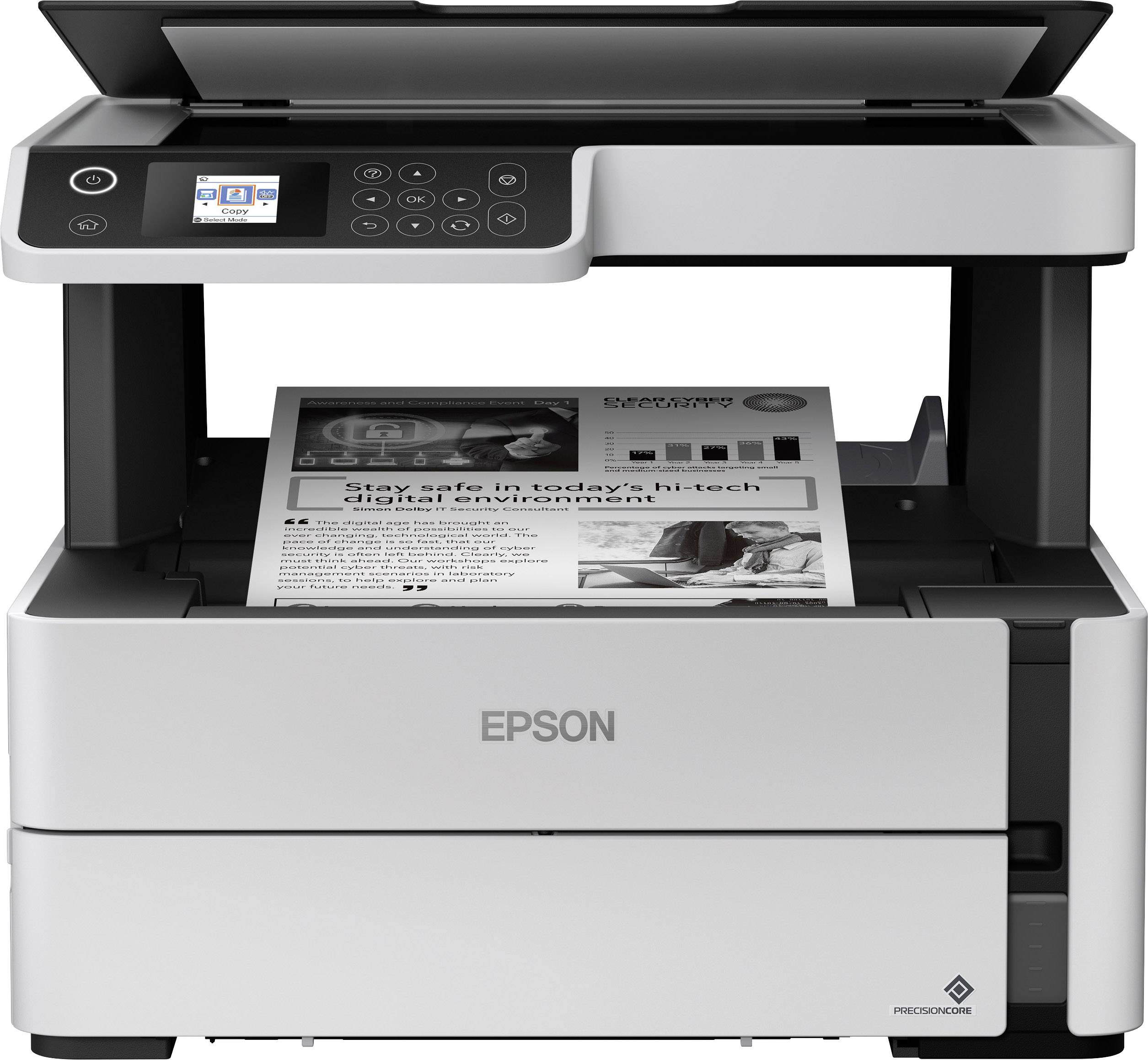 Epson EcoTank ET-M2170 Mono multifunction printer A4 scanner, copier LAN, Wi-Fi, Duplex, Ink tank | Conrad.com