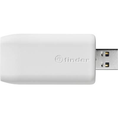 White USB stick; the inscription 'finder' is visible.