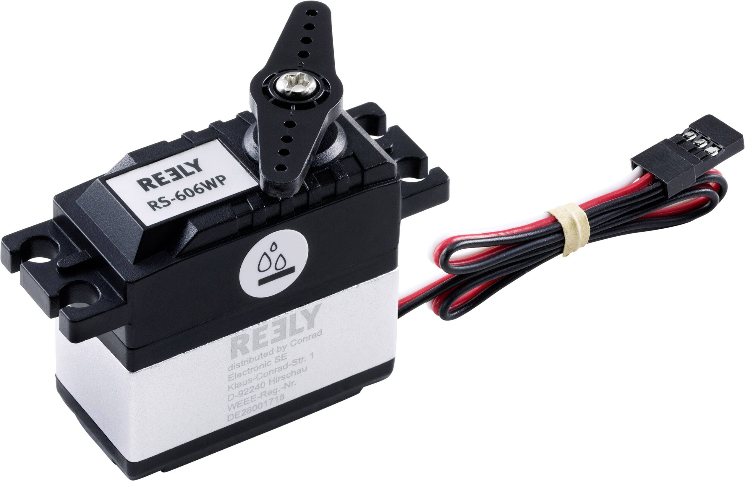 Reely Standard servo Analogue servo Gear box material Plastic