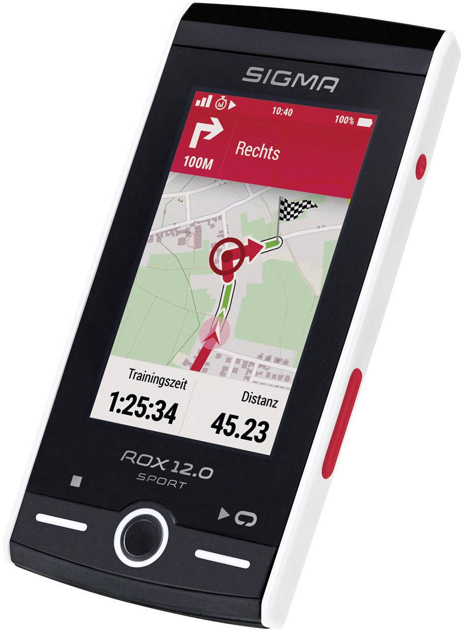 Sigma ROX 12.0 Basic Weiß Bicycle GPS Cycling sprayproof, GLONASS | Conrad.com