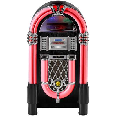 Karcher JB 6608D Jukebox Radio CD player DAB+, FM Bluetooth, CD, SD, USB Mood lighting Multi-coloured-1