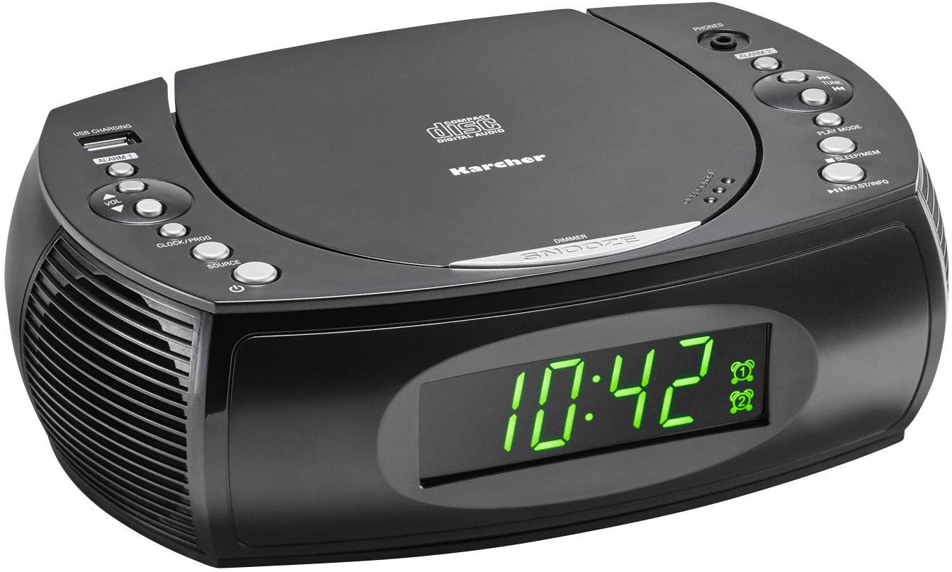Land van staatsburgerschap meesterwerk Overredend Karcher UR 1308 Radio CD player FM Battery charger Black | Conrad.com