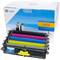 Printer cartridge packaging with a penguin design; displays four ink colours: Black, Cyan, Magenta, Yellow.