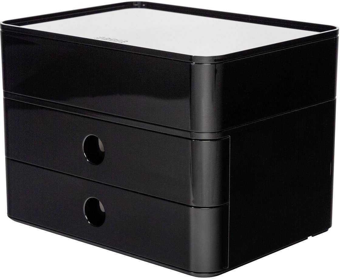 Plus Allison 1100 13 Desk Drawer Box, Drawer Desktop Organizer Black And White