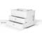 A white plastic storage box with two pull-out drawers. Dimensions: 260 mm length, 195 mm width, 190 mm height.