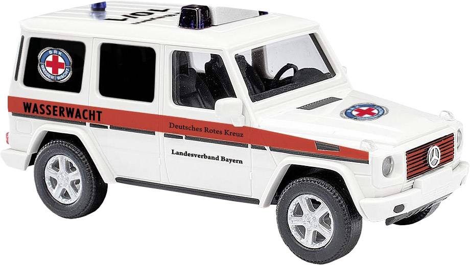 Busch 51419 H0 Police & Emergency Service vehicle Mercedes Benz G 90 Water guard-0