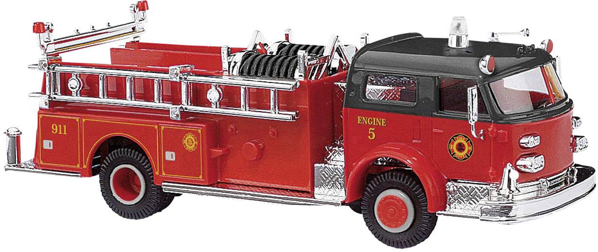 Image of Busch 46018 H0 Police & Emergency Service vehicle ALF LaFrance Pumper closed