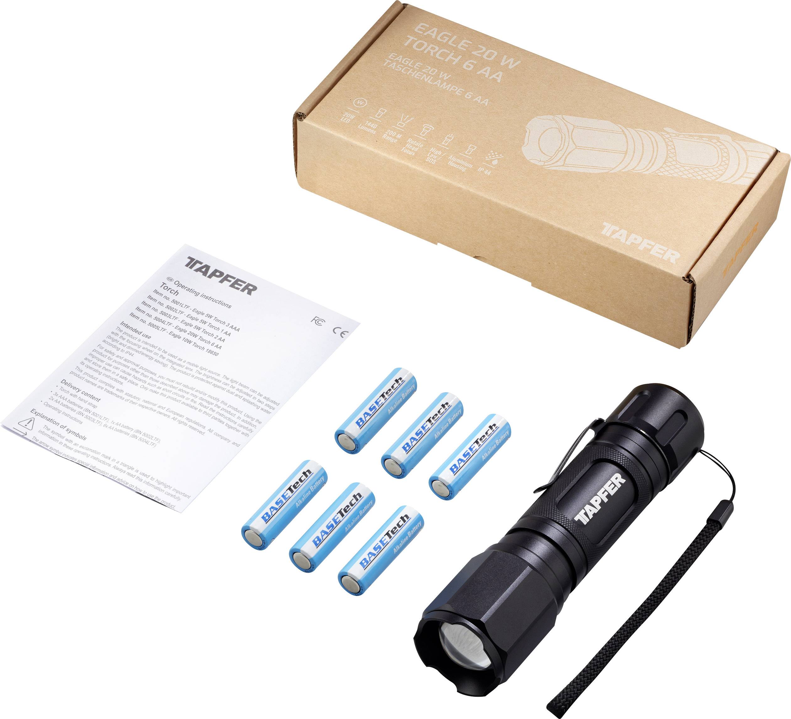Tapfer 5004LTF 20 W CREE LED (monochrome) Torch Adjustable dot size, Belt clip battery-powered 1440 lm 265 g-3