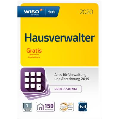 WISO Hausverwalter Professional 2020 Full version, 1 license Windows Finance & Accounting