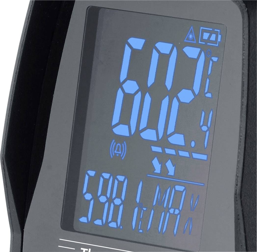 'Digital thermometer at 60.2 °C and 59.1 °C maximum value' shows precise temperature measurement on blue-illuminated display.
