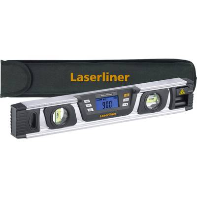 Electronic spirit level with digital display showing precisely '9.00'. Metal housing with vertical and horizontal bubble vials.