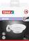 tesa Soap Dish 'MOON', Stainless Steel Look, Easy Mounting without Drilling, Includes tesa Power Kit for Fixing.