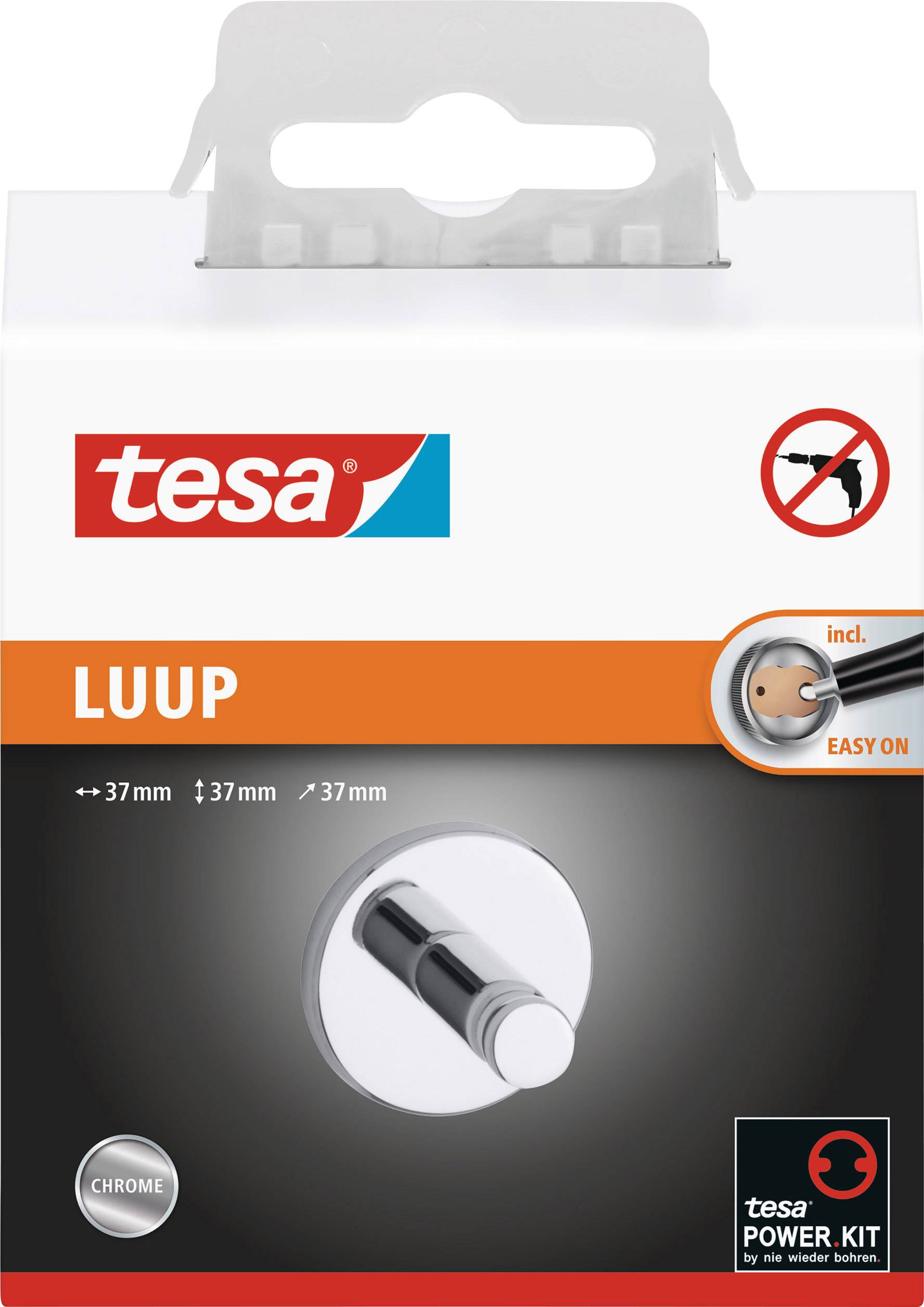 tesa luup Towel hook Adhesive Metal-3