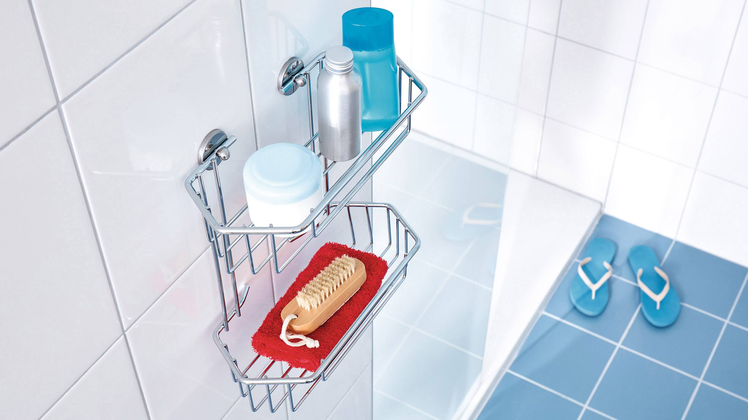 tesa 40219-00000-00 baath Plus Shelf Adhesive Chrome (glossy)-3