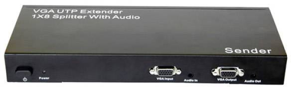 TECHly IDATA-MSV-AU8B 8 + 1 ports VGA switch 1920 x 1200 p Black