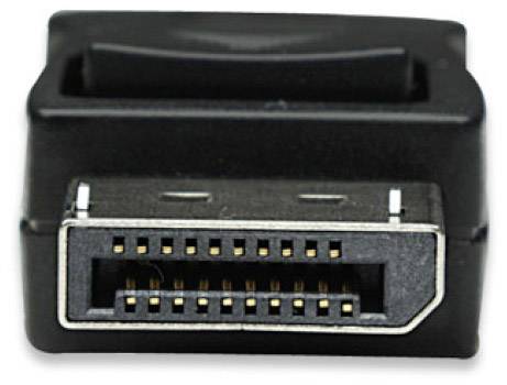 TECHly DisplayPort Cable DisplayPort plug 0.50 m Black ICOC-DSP-A-005 Shielded DisplayPort cable-3