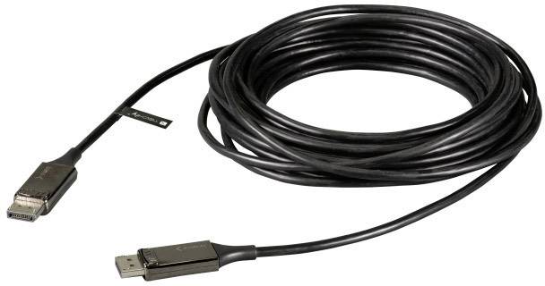 TECHly DisplayPort Cable DisplayPort plug 30.00 m Black ICOC-DSP-HY-030 DisplayPort cable-0