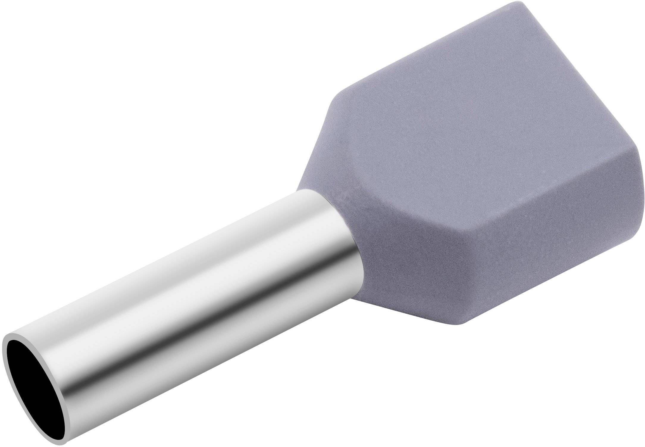 A grey protective head attachment with a metal handle, potentially a tool accessory.