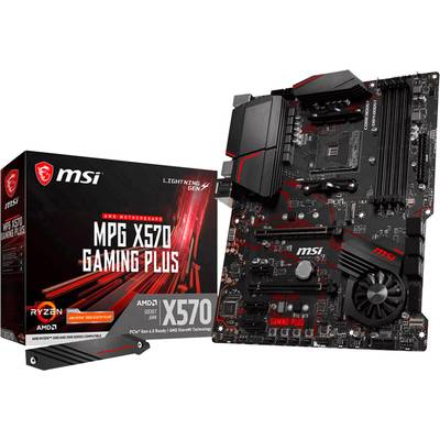 MSI Gaming MPG X570 Gaming Plus Motherboard PC base AMD AM4 Form factor (details) ATX Motherboard chipset AMD® X570