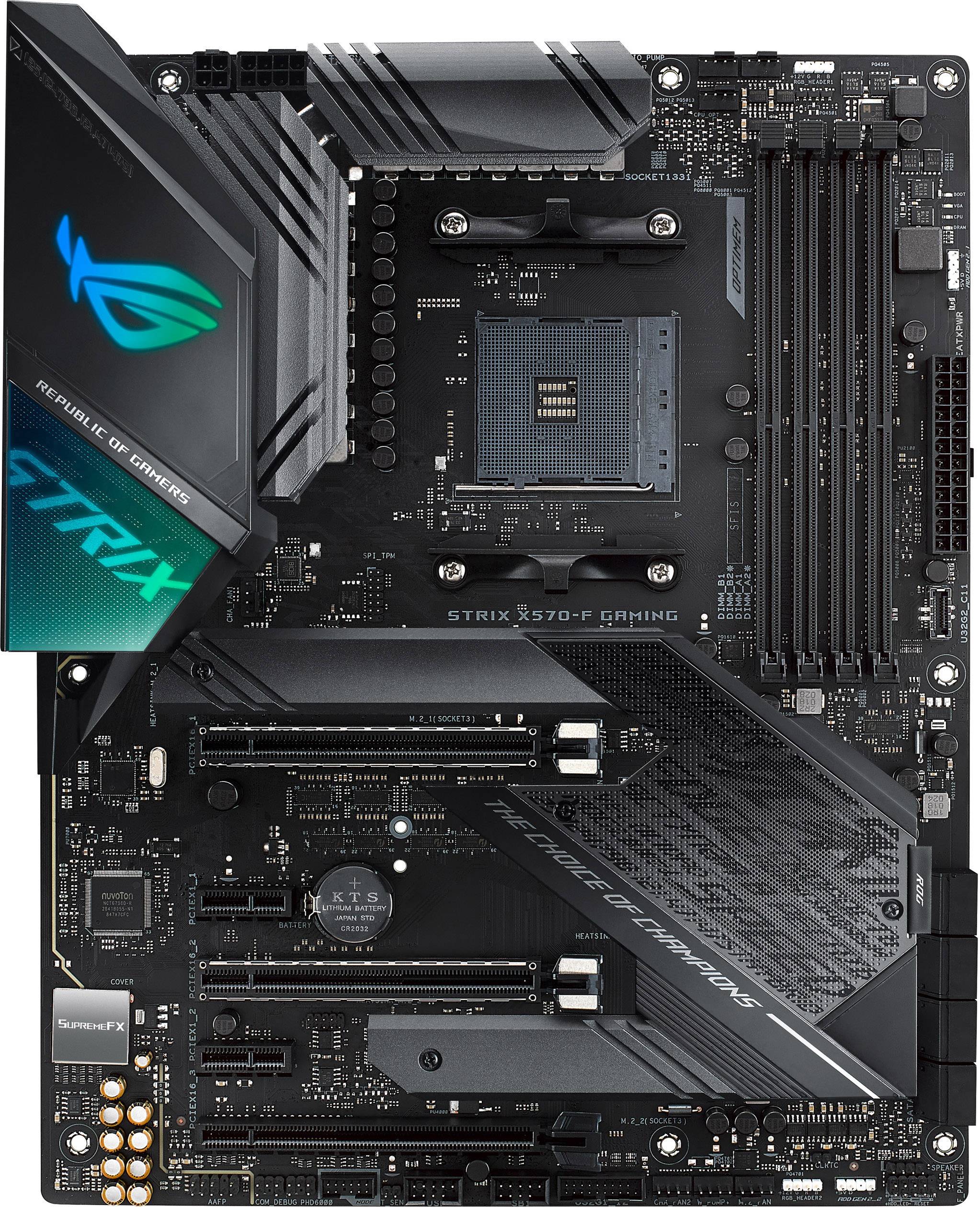 Asus ROG Strix X570F Gaming Motherboard PC base AMD AM4 Form factor
