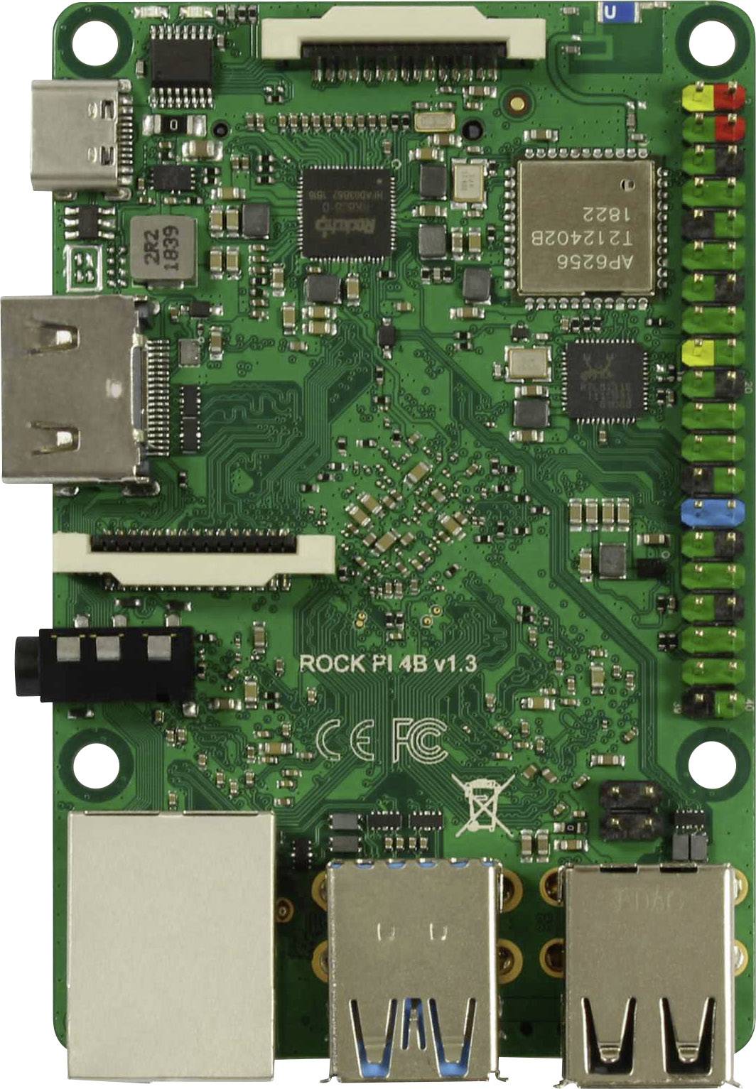 Radxa RockPi4_1GB_Aver Rock Pi 4 A 1 GB 6 x 1.8 GHz-1