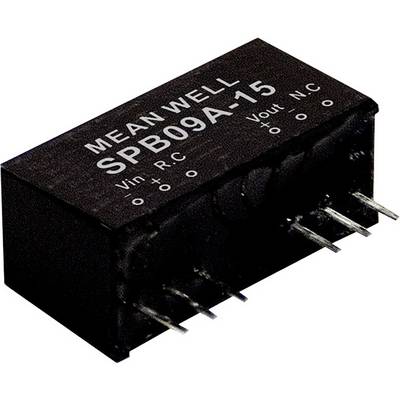 'MEAN WELL SPB09A-15' component with five metal pins for electrical connections.
