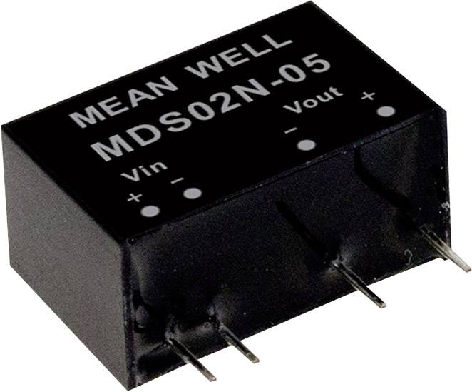 MEAN WELL MDS02M-05 DC/DC converter (module) 400 mA 2 W No. of outputs: 1 x Content 1 pc(s)