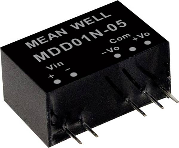 MEAN WELL MDD01L-12 DC/DC converter (module) 42 mA 1 W No. of outputs: 2 x Content 1 pc(s)