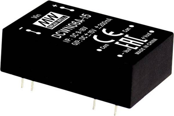 MEAN WELL DCWN06A-12 DC/DC converter (module) 250 mA 6 W No. of outputs: 2 x Content 1 pc(s)
