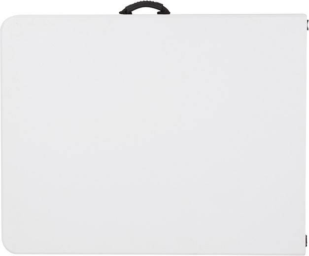 A portable, white drawing board with a black handle at the top, perfect for sketches and presentations while travelling.