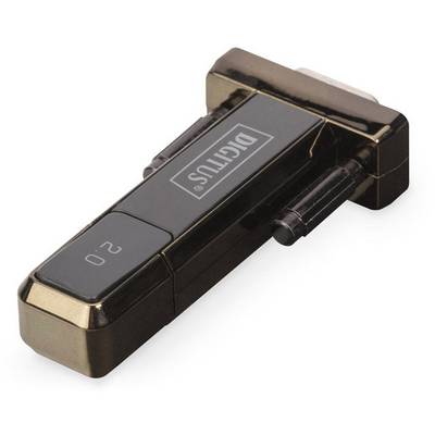 Digital spirit level adapter made of metal, with side clamp mounting, square design, featuring the 'DIGITUS' logo and '20' marking.