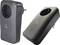 Two black radio-controlled sockets by Renkforce, European plug, for remote control of electrical devices.
