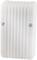 White, rectangular plastic air vent with a ribbed design and two visible screws.