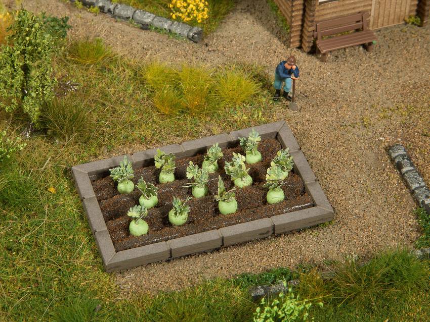 Image of NOCH 0013214 H0 2er set Beet borders Assembled