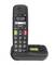 Cordless telephone with large display and buttons, showing 'Laura' and 'Dr. Mai' on the screen, time 12:09. Ideal for seniors.