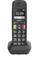 Black cordless telephone with large display, showing the time 12:09. Keys A and B are green for stored numbers.