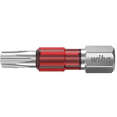 Bit adaptor with red ring and 'wiha' inscription, suitable for screwdrivers.