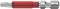 A red and silver Torx bit, marked with 'Wiha', for screwdrivers or cordless drills, used for fastening screws.